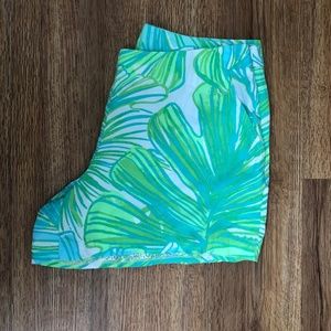 NWT Lilly Pulitzer Jeannie Short in Green Sheen
